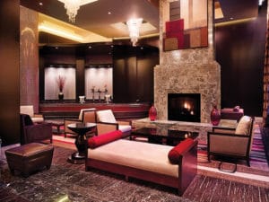 Large~St._Charles_MO~Hotel_Lobby_Fireplace