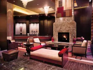Large~St._Charles_MO~Hotel_Lobby_Fireplace
